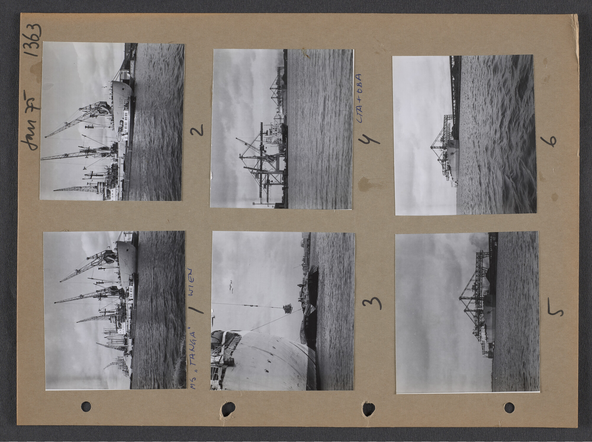 S.9102(35); Multomap met foto's door Ben Burgers, samengesteld door de Vereniging De Amsterdamsche Haven; foto