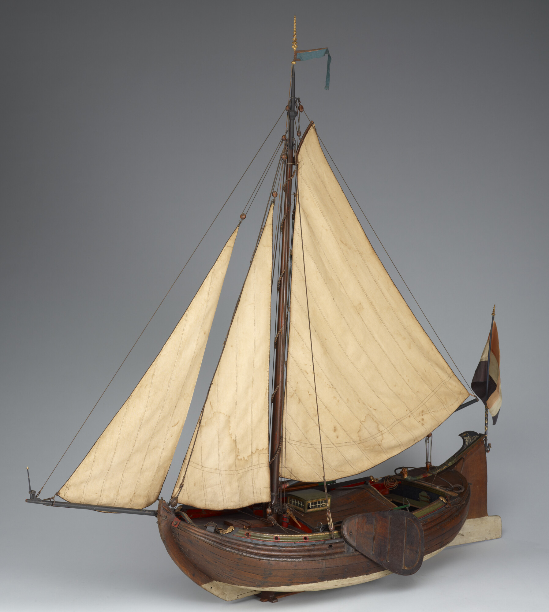 A.0118(05); Model van een boeier; scheepsmodel
