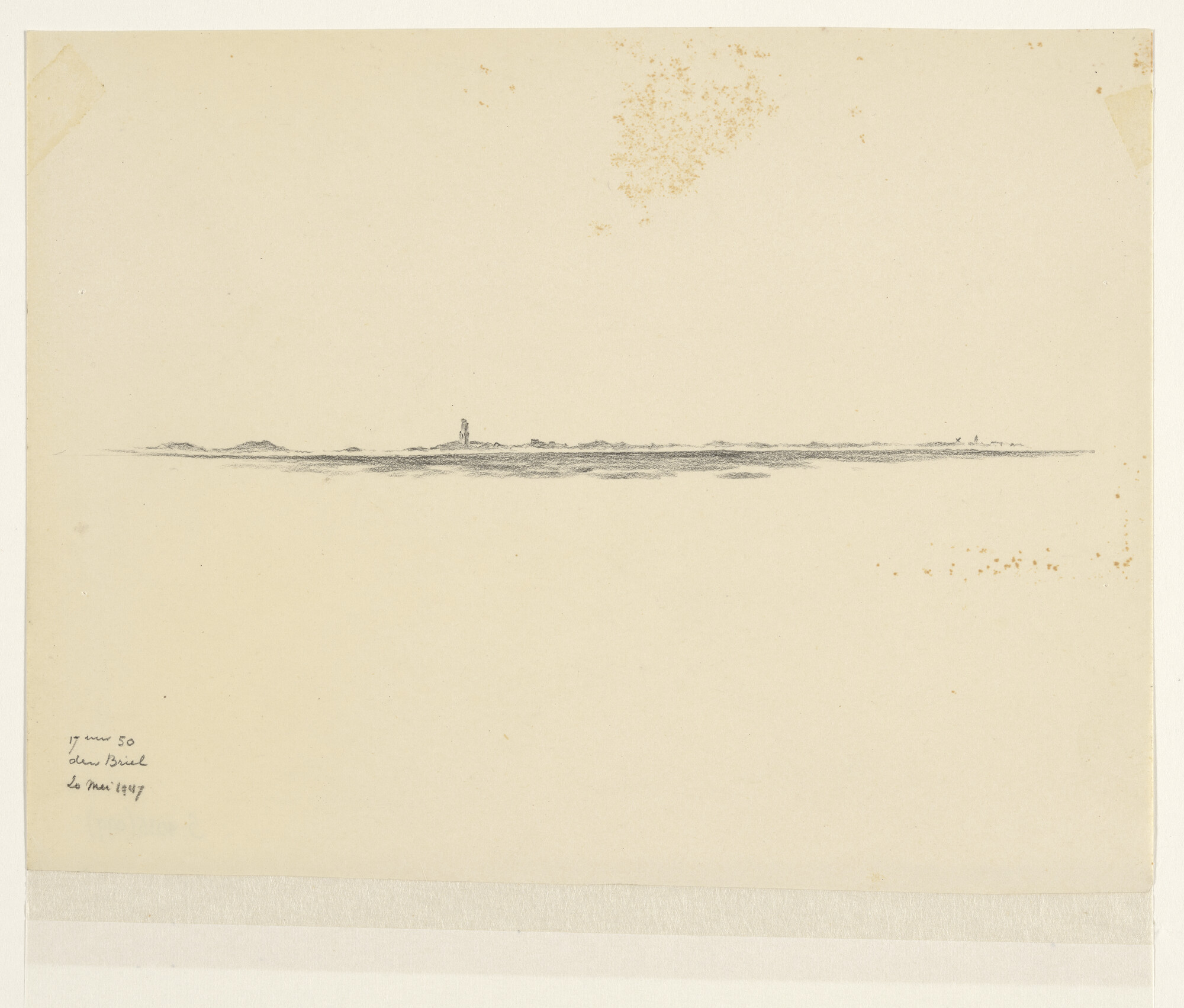 S.4035(099); Landverkenning van Den Briel; tekening