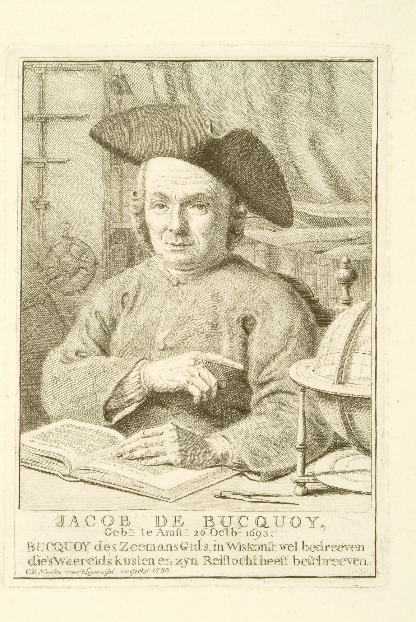 A.0075(122); Portret van Jakob du Bucquoy; prent