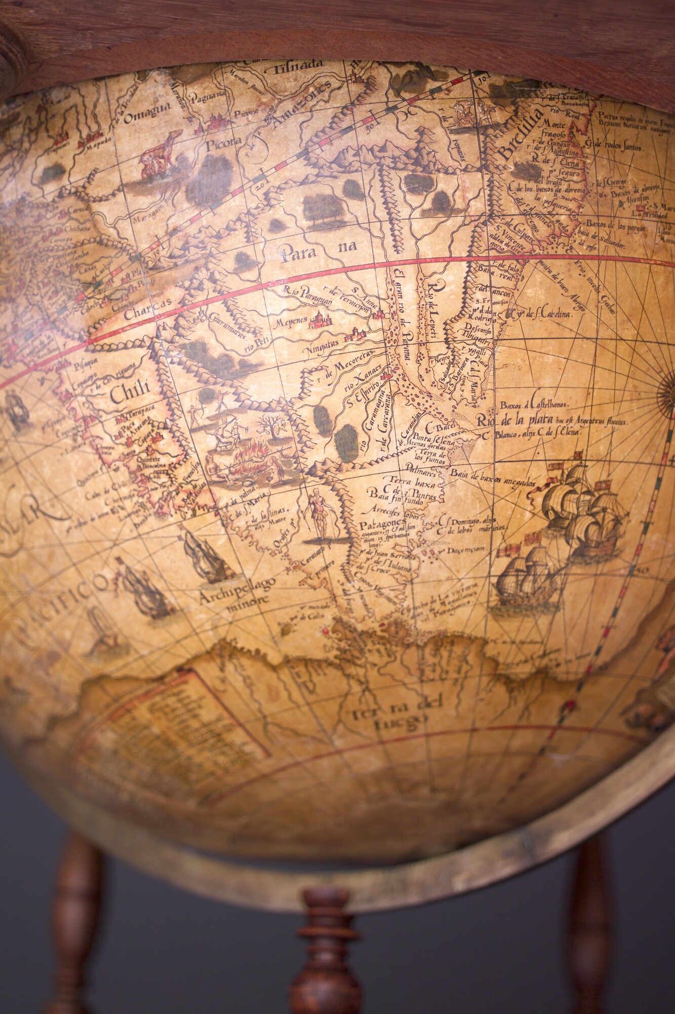 A.1140; Aardglobe van 52,5 cm doorsnede door Jacob Floris van Langren, 1589; globe