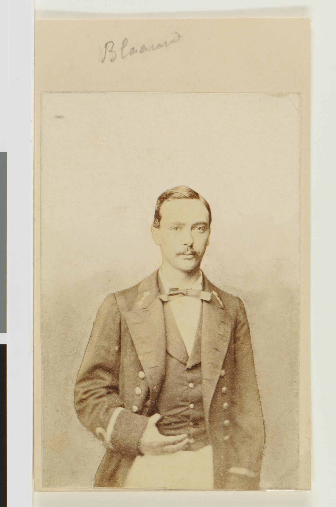 A.1361(25)03; Portretfoto van W.T. Blaauw (1842-1897), luitenant ter zee 2e klasse; foto