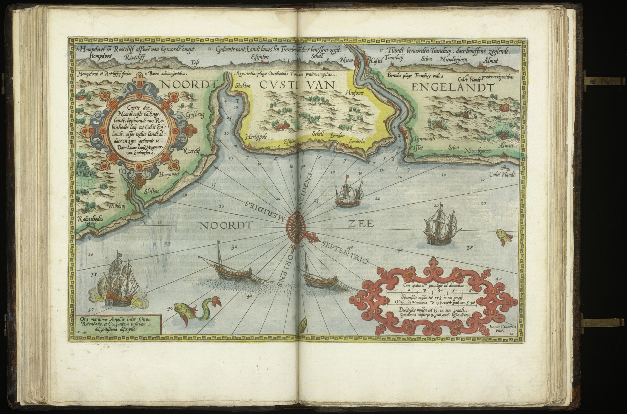 A.3327 [kaart 037]; Kaart van de Noordzee en Noordoost-Engeland; kaart