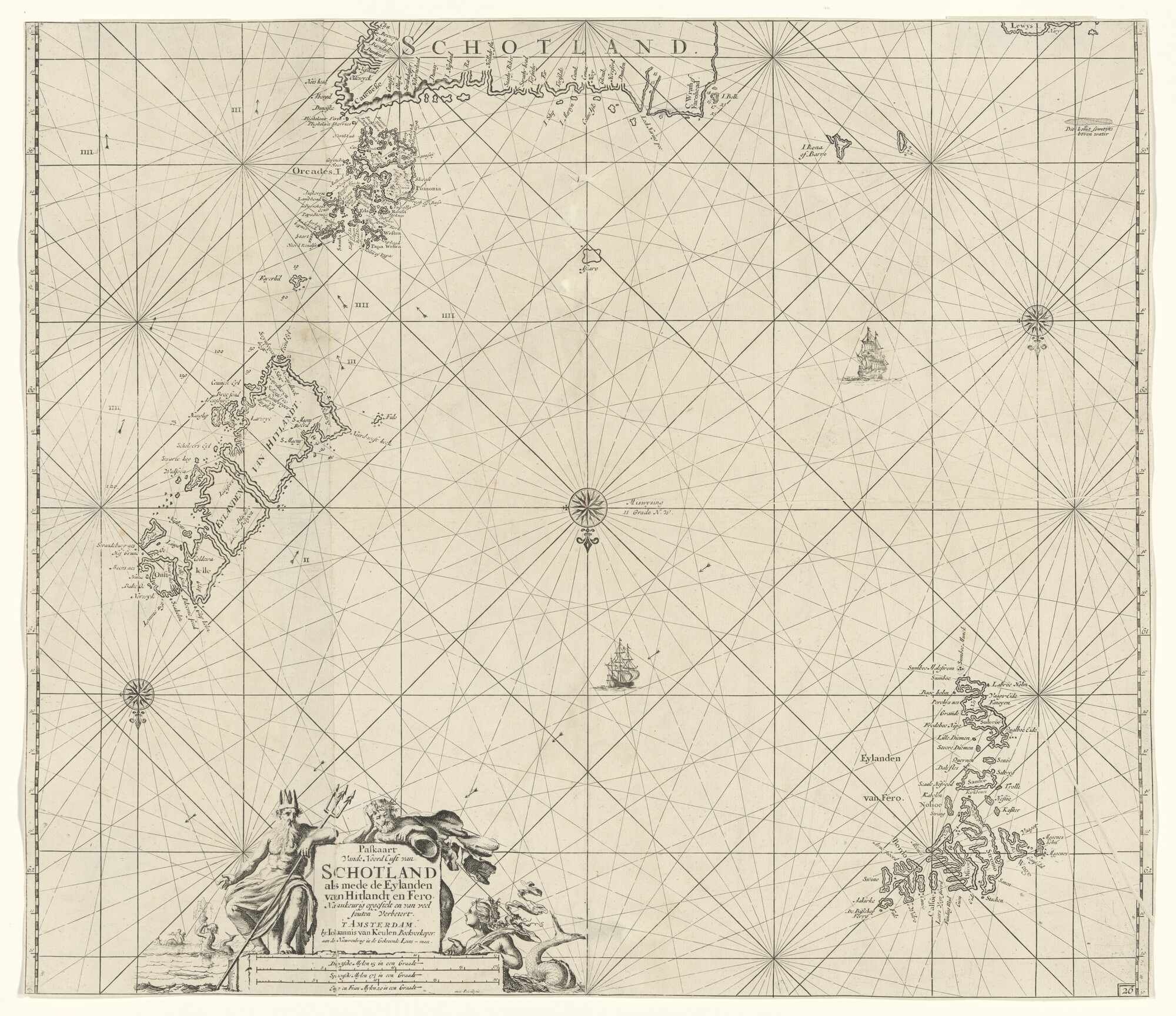 S.1072(02)35; Zeekaart van de wateren rond de noordkust van Schotland, de Orkney, Shetland en Far Oer eilanden; zeekaart