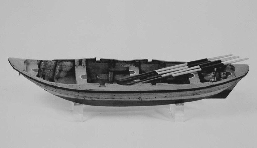A.0248(08); Model van een Tholense visroeiboot of Hollandse boot; scheepsmodel