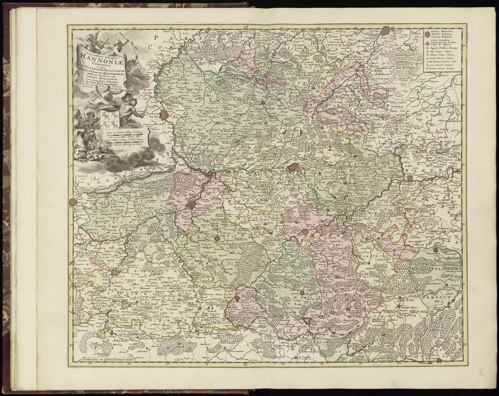 B.0032(029) [kaart 005]; Kaart van Zuid-België en Noord-Frankrijk; kaart