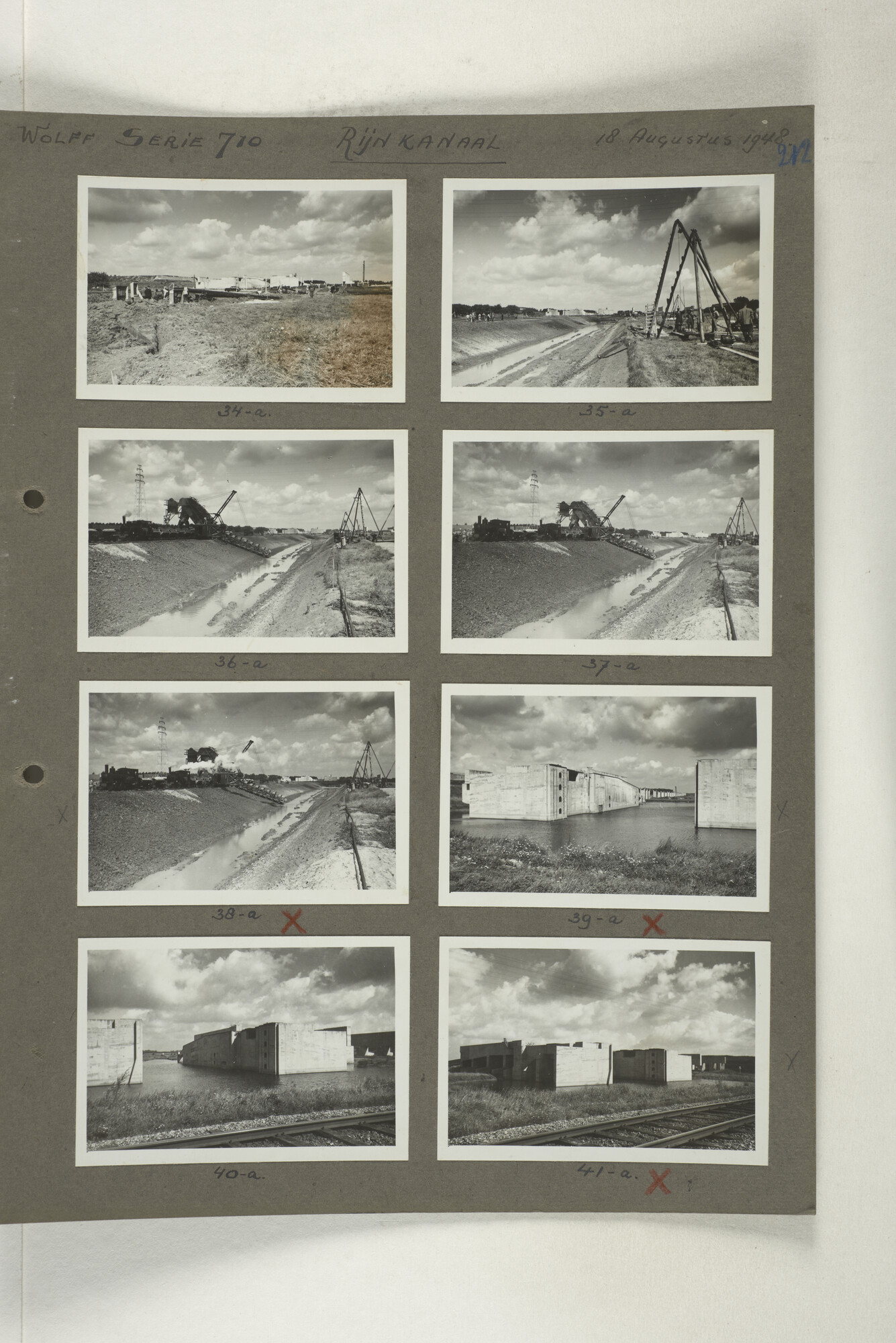 1998.2180; Omslag met een grote hoeveelheid proef foto's gemaakt in opdracht van de Gemeente Handelsinrichtingen in Amsterdam en de Koninklijke Hollandsche Lloyd te Amsterdam.; omslag