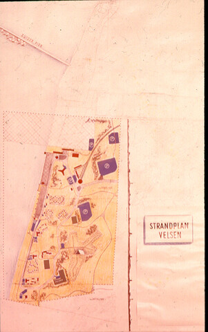 S.9100(0145); Strandplan Velsen; diapositief