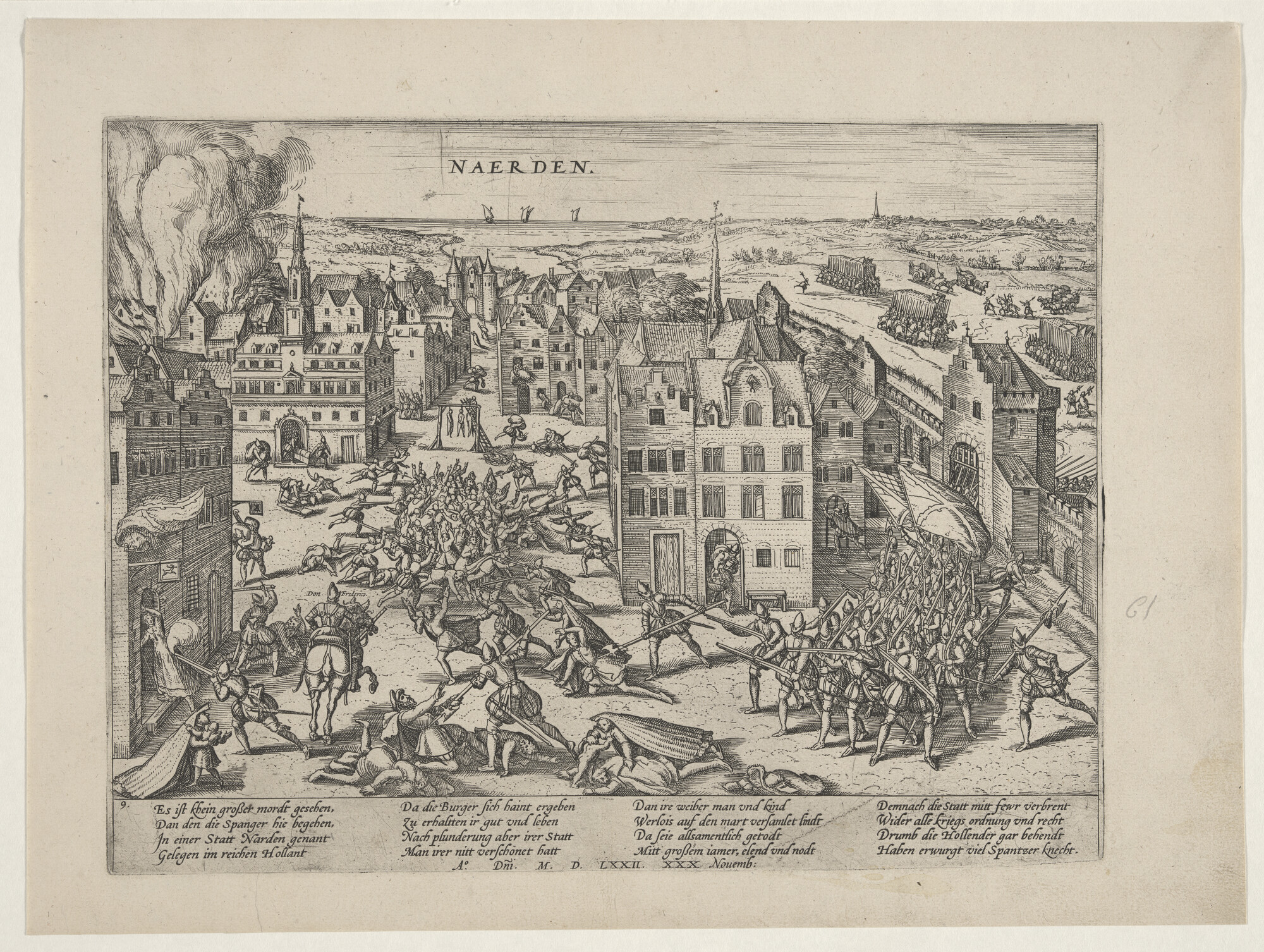 A.0145(027)124; Moord te Naarden door de Spanjaarden, 30 november 1572; prent