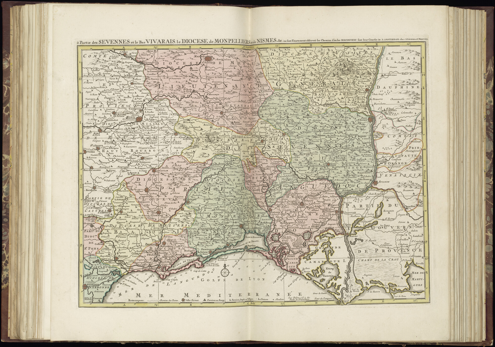 B.0032(027) [kaart 030]; Kaart van Zuid-Frankrijk; kaart