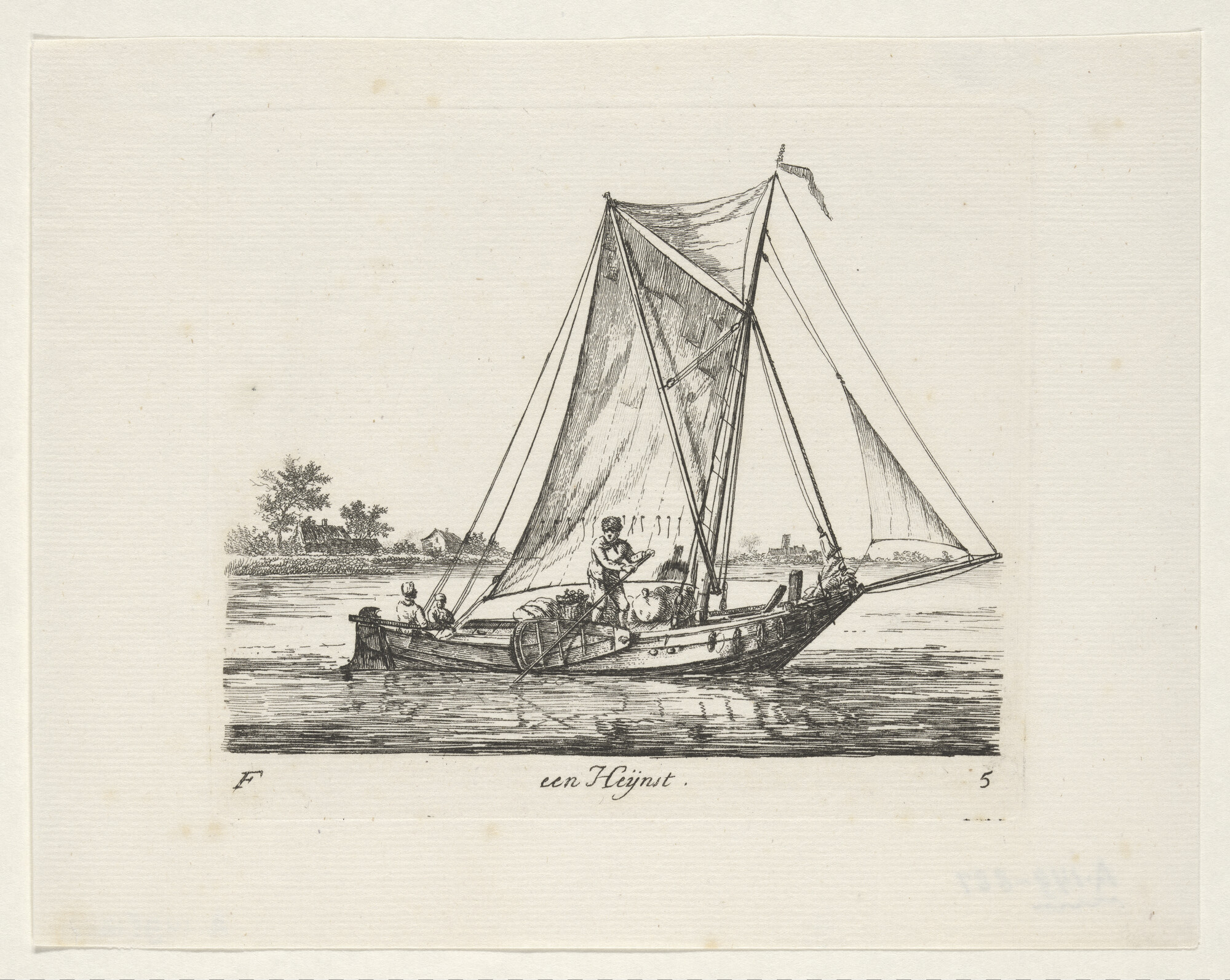 A.0149(0139); Prent van een hengst; prent