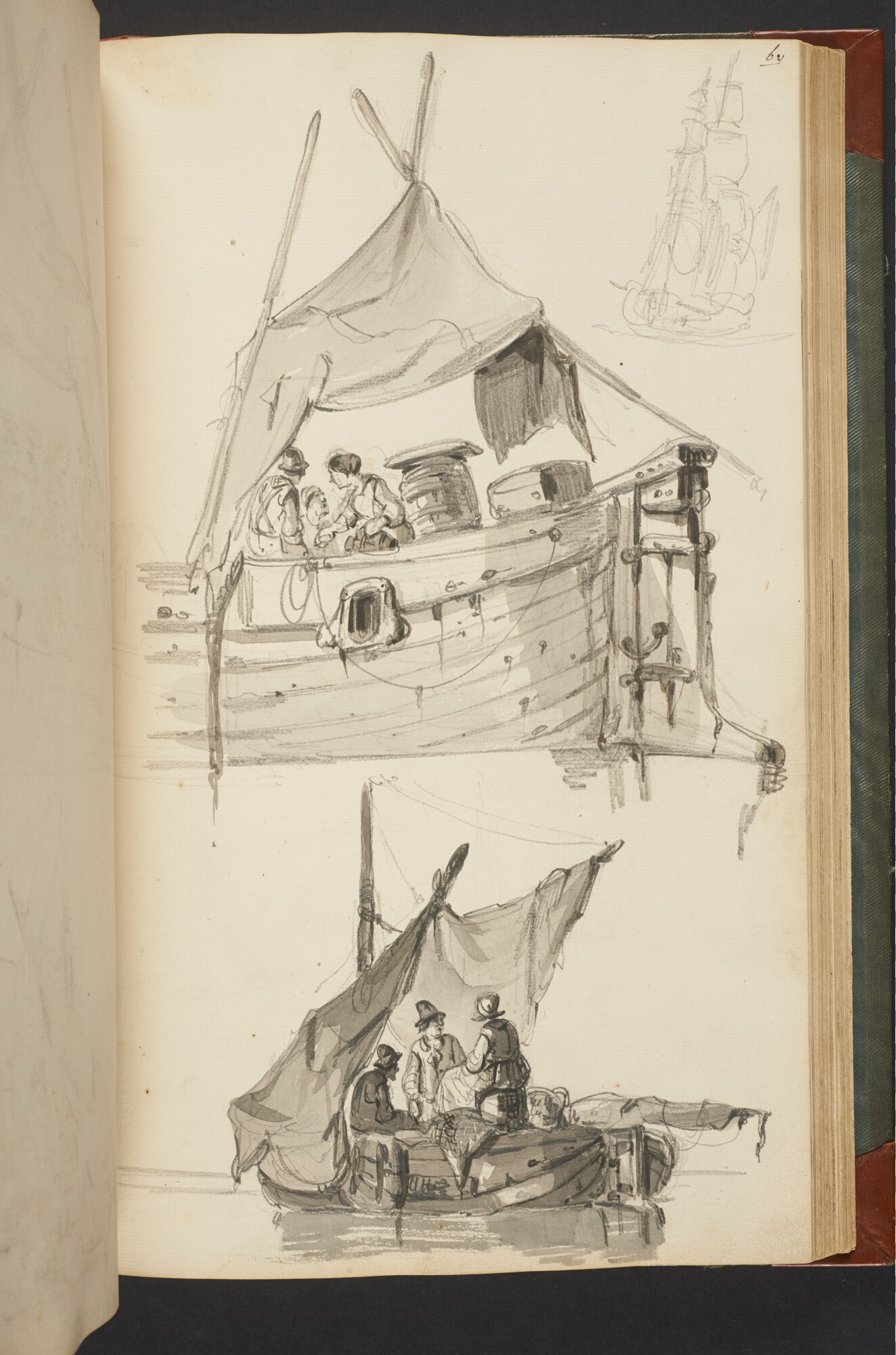 A.3222; Schetsboek met tekeningen door Albertus van Beest en Louis Meijer; schetsboek