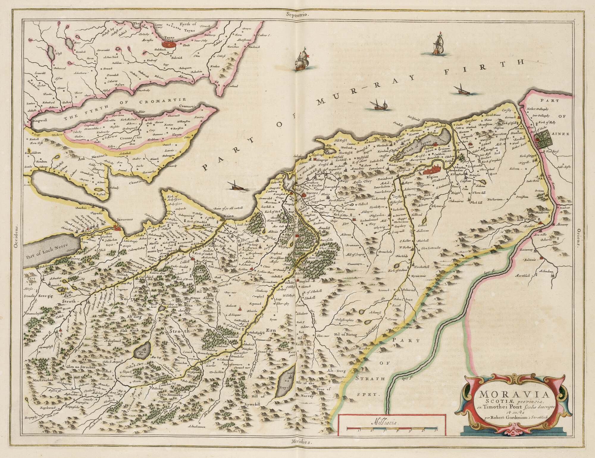 S.1034(05) [kaart 038]; Kaart van Moray; landkaart