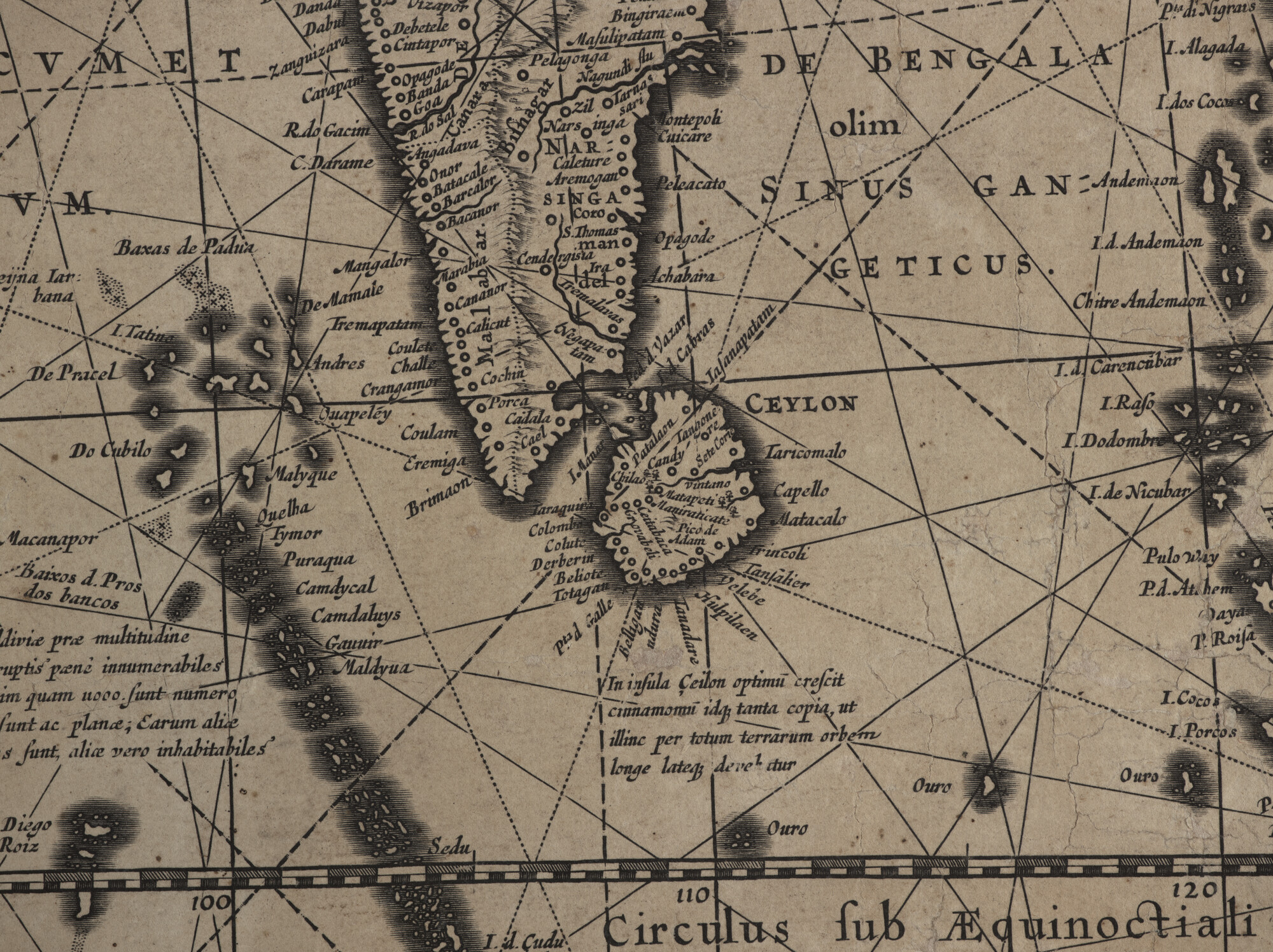 S.0864; Wandkaart van de wereld door Joan Blaeu uitgegeven ter gelegenheid van de Vrede van Münster, 1648; wandkaart