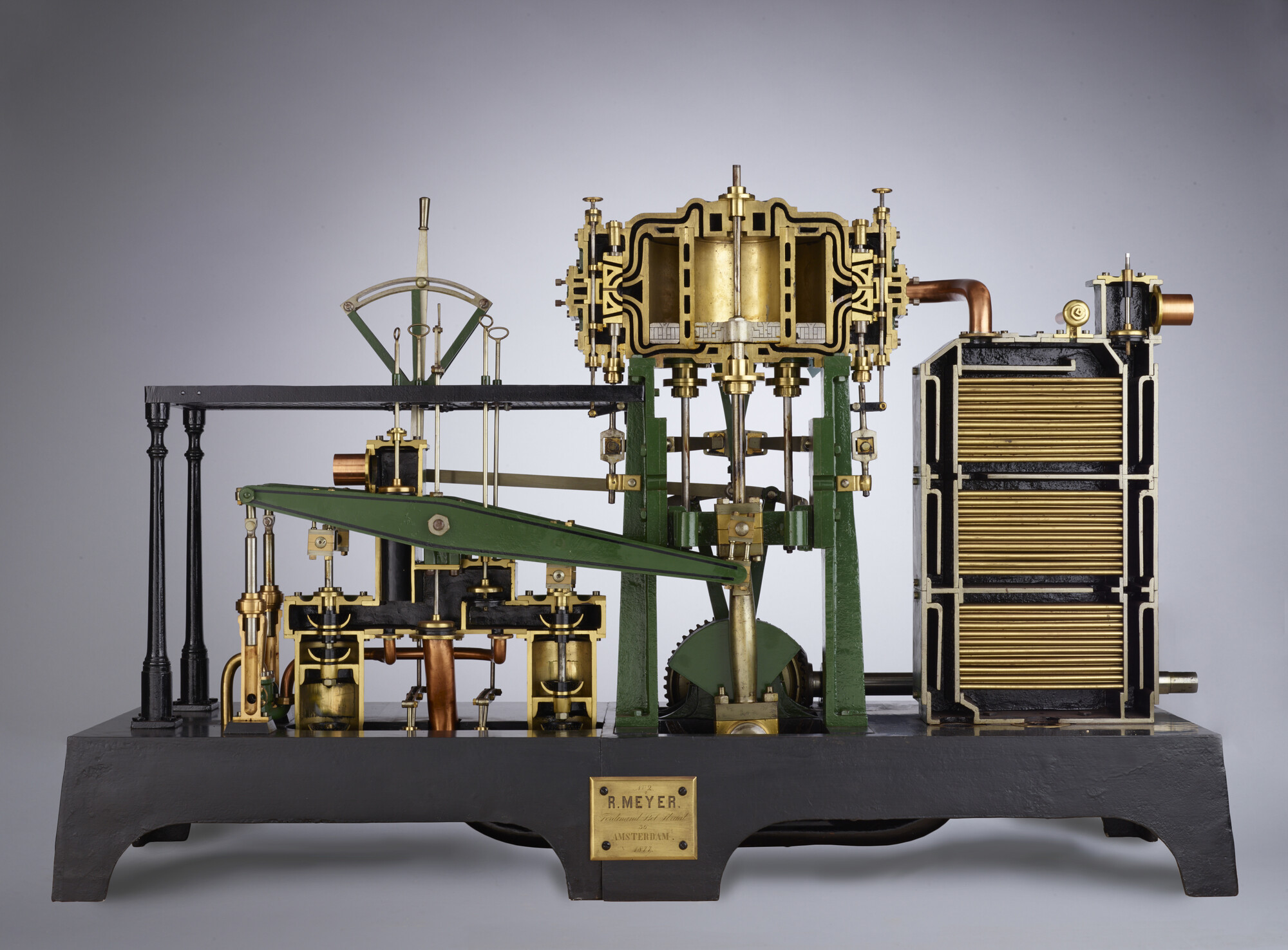 A.4872(01); Model van een compoundmachine; schaalmodel