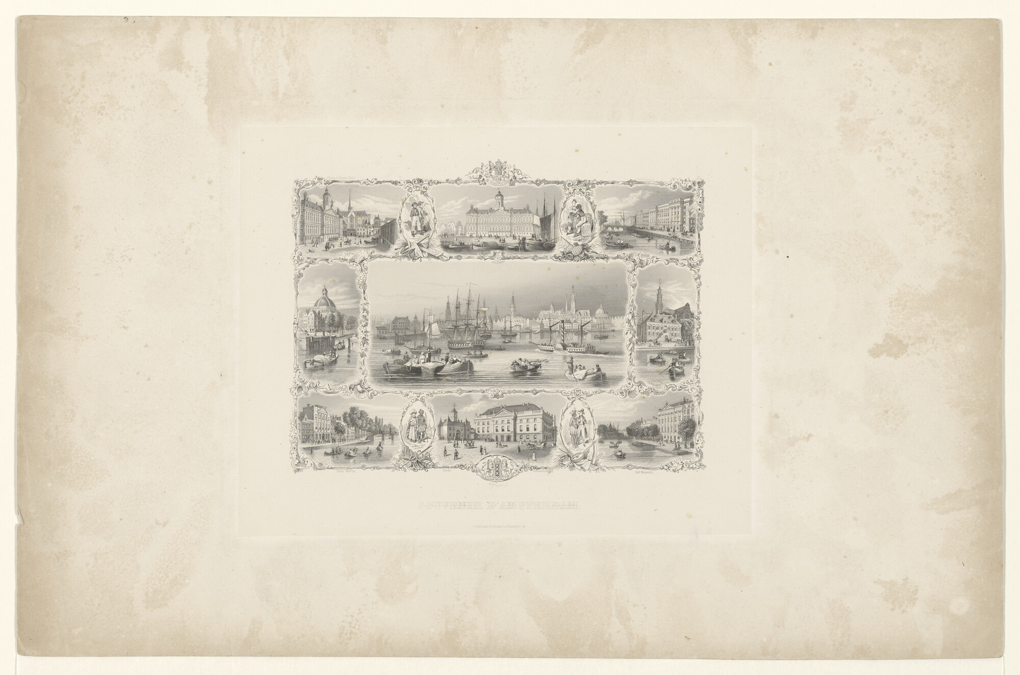 1995.4942; Souvenir d'Amsterdam; prent