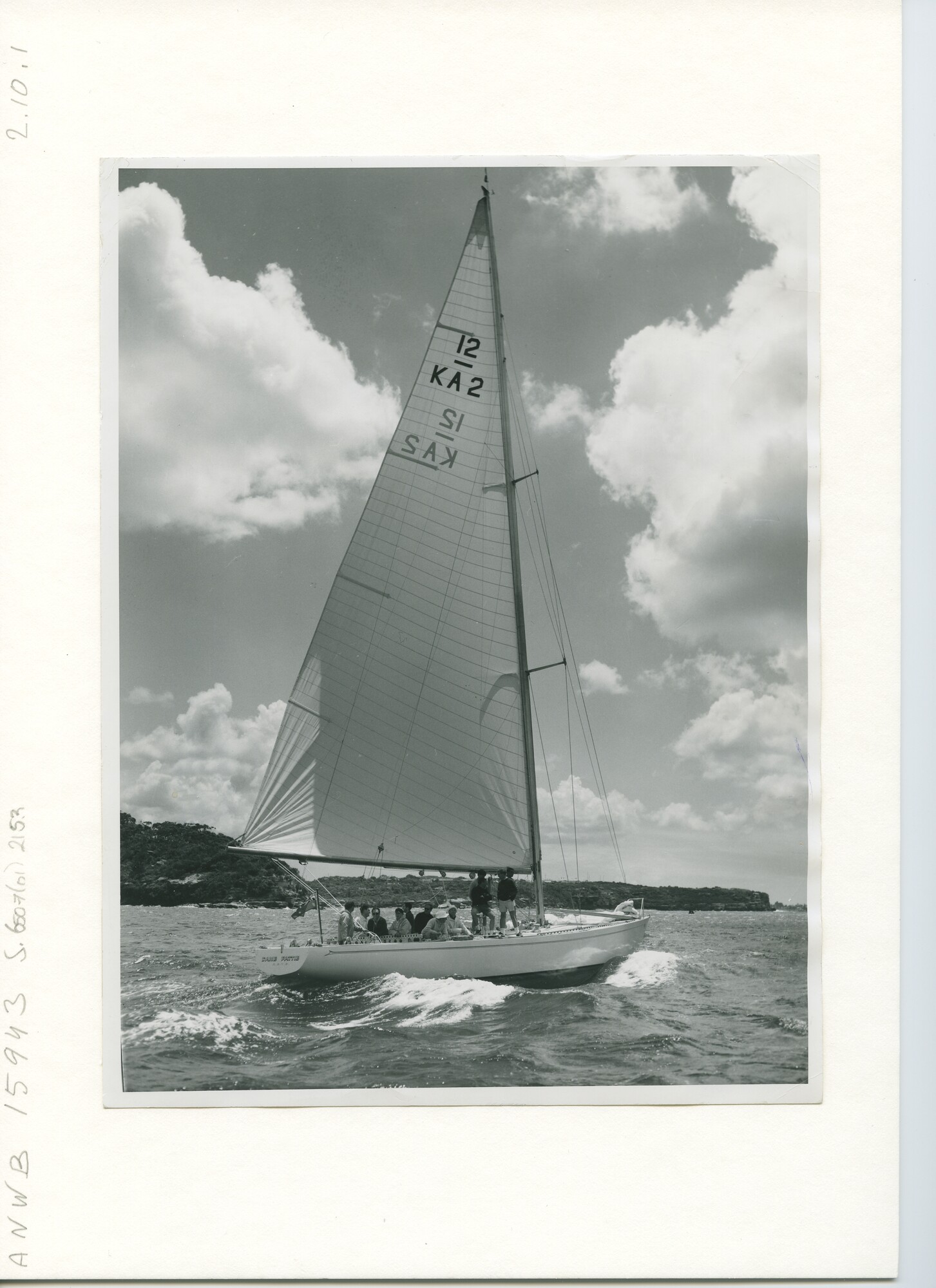 S.6507(01)2153; Foto van de Dame Pattie; foto