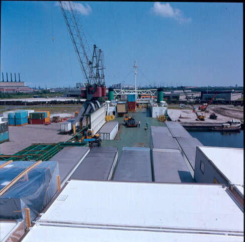 S.9100(8869); Dia van het roroschip 'Abha' uit Willemstad (Nederlandse Antillen); diapositief