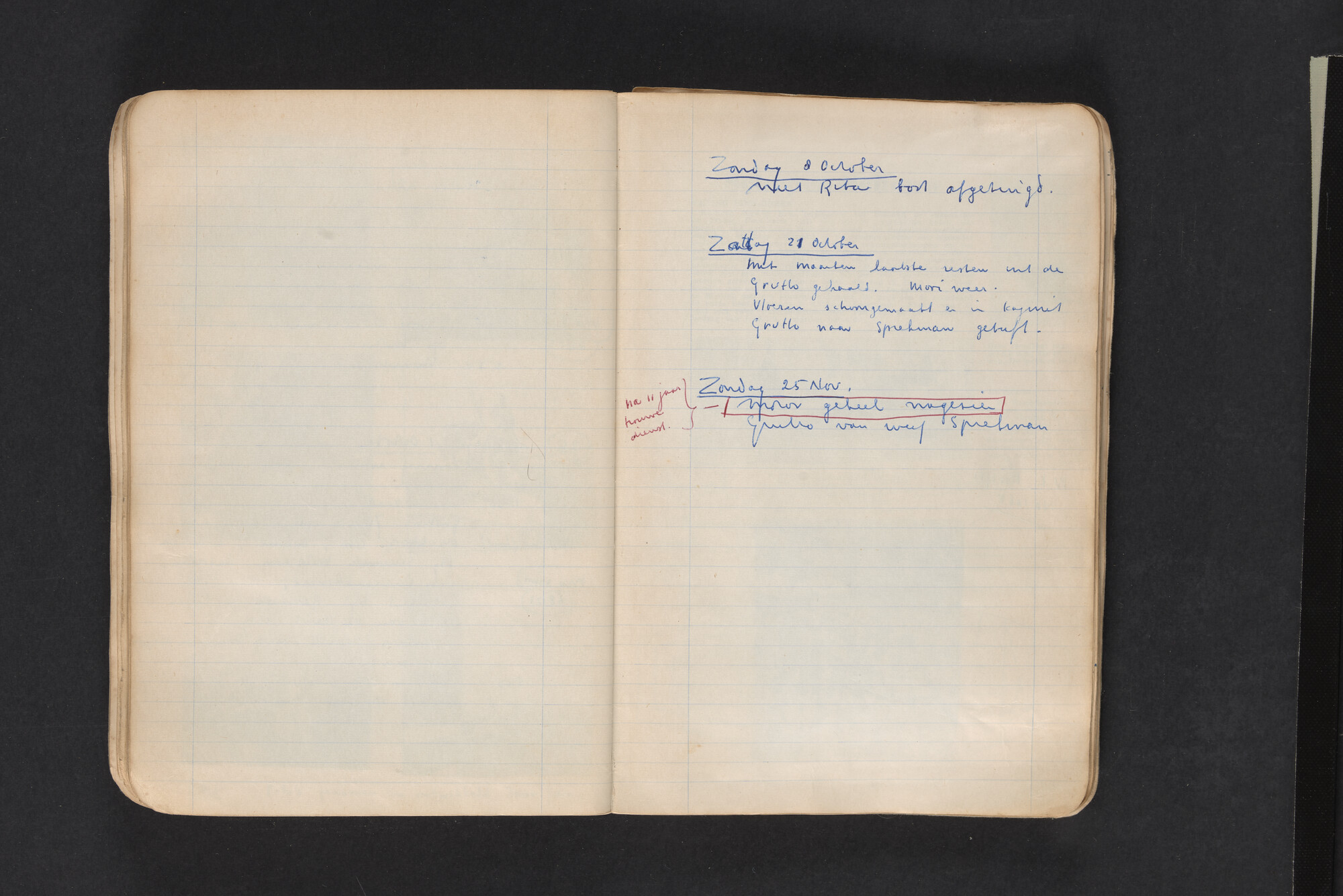 2017.0794; Logboek c.q. fotoalbum van reizen met zeeschouw Grutto in Nederland, 1961-1962; logboek