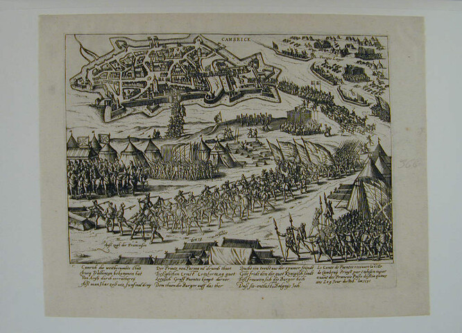 A.0145(027)084; Fuentes neemt in 1595 Kamerijk in; prent