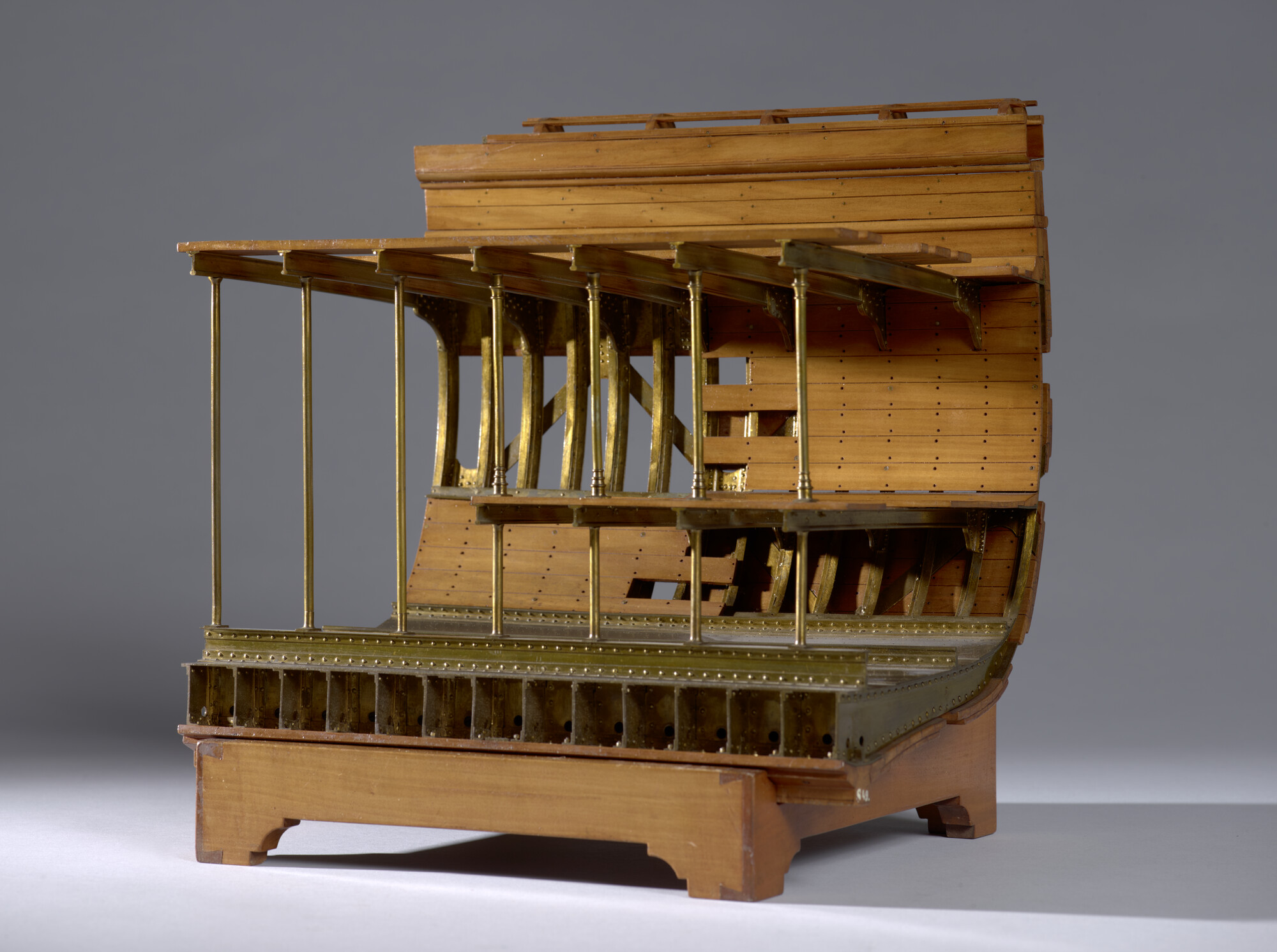 S.0049(07); Model van de romp van Zr.Ms. Aruba; technisch model