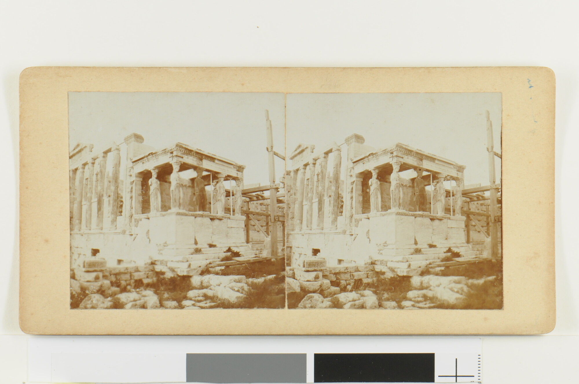 RS.0713(07); Gezicht op het Parthenon in Athene; foto