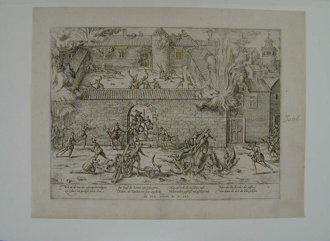 A.0145(027)025; Moord der Protestanten te Cahors, 19 november 1561; prent