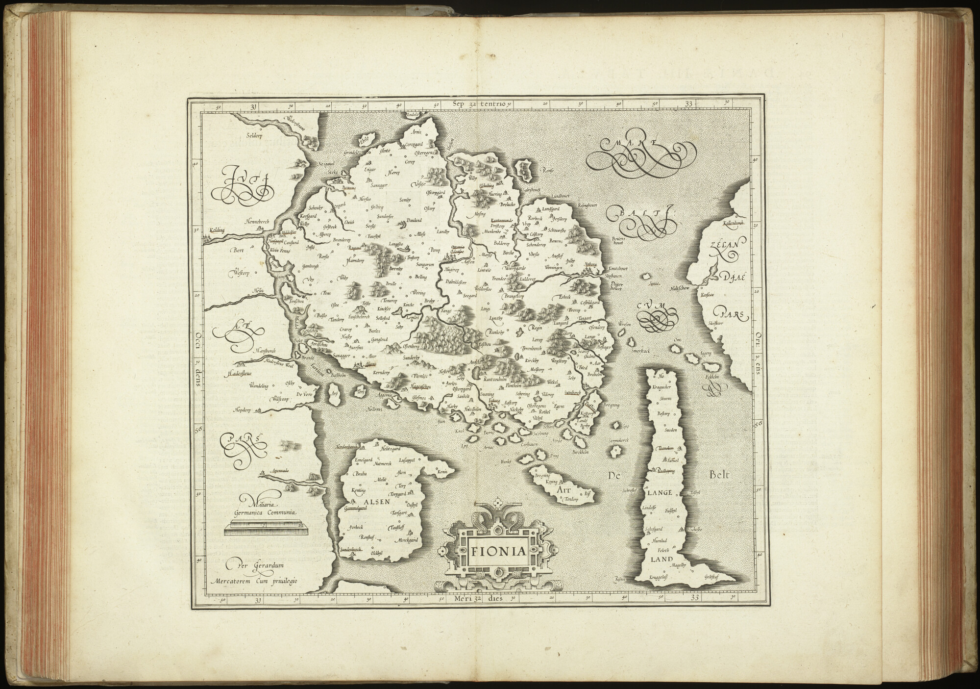 A.0145(227) [kaart 033]; Kaart van Centraal-Denemarken; kaart