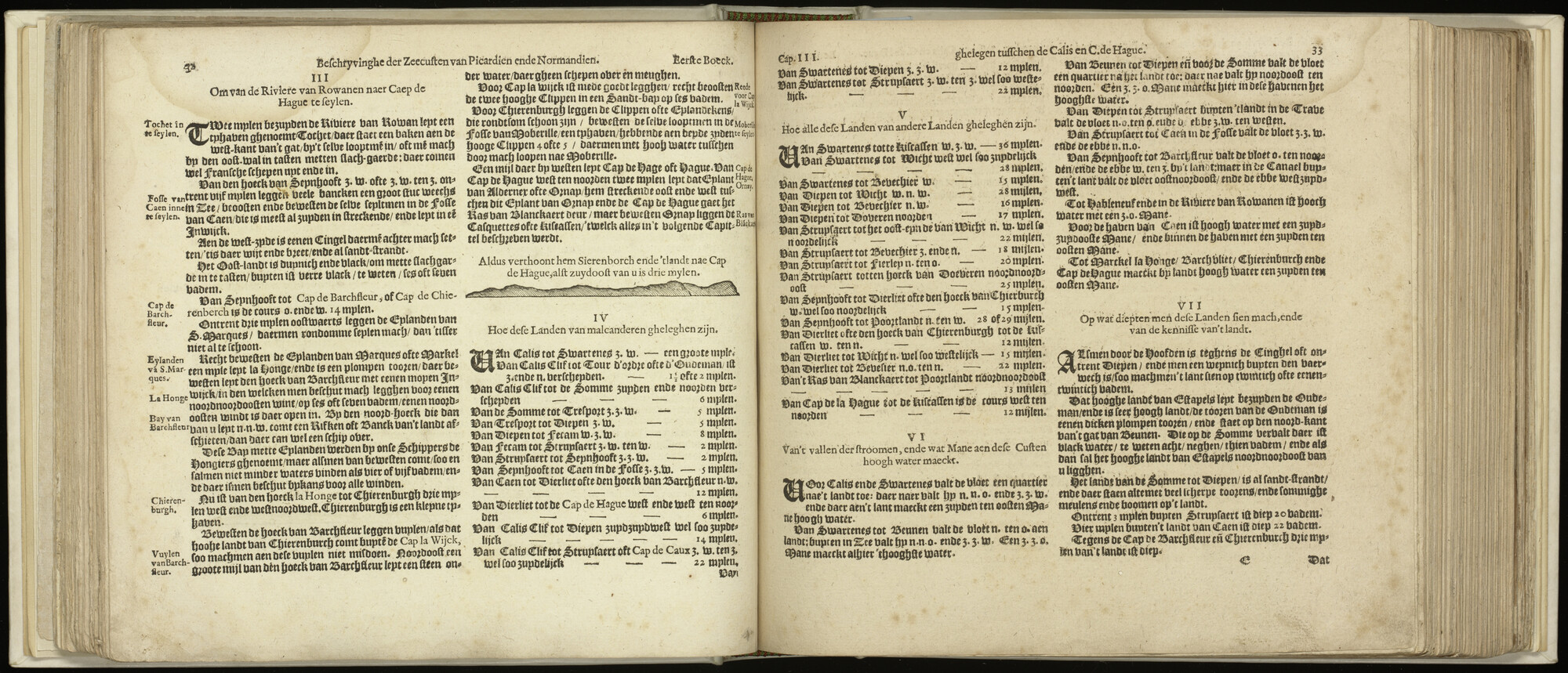S.1496 [kaart 016]; Beschrijving en kustaanzicht van Noordwest-Frankrijk; kaart