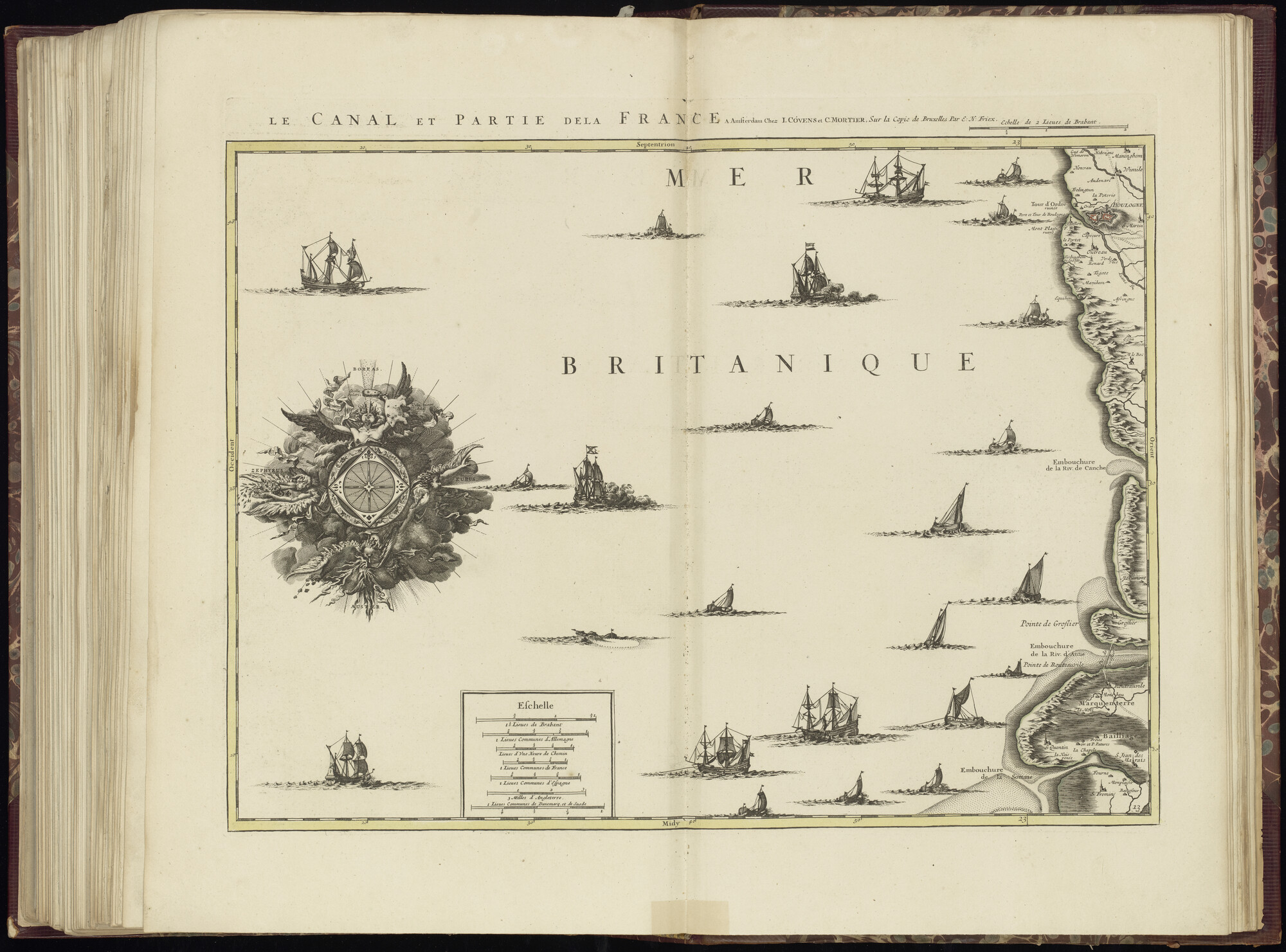 B.0032(033) [kaart 069]; Kaart van Het Kanaal en de kust van Frankrijk; kaart