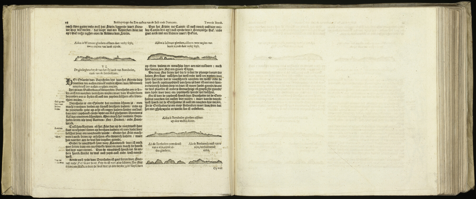 S.2856 [kaart 092]; Beschrijvingen en kustaanzichten van Bornholm; kaart