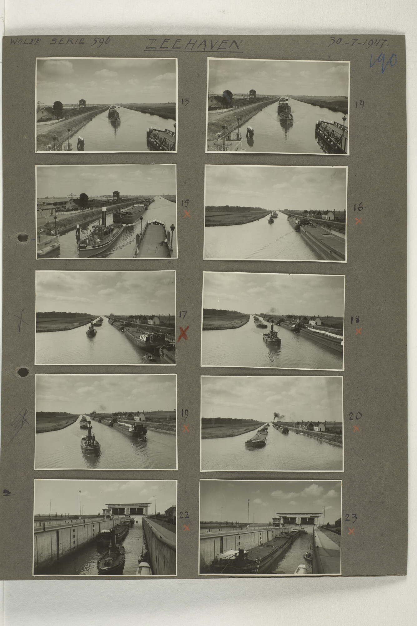 1998.2179; Omslag met een grote hoeveelheid proef foto's gemaakt in opdracht van de Gemeente Handelsinrichtingen in Amsterdam; omslag