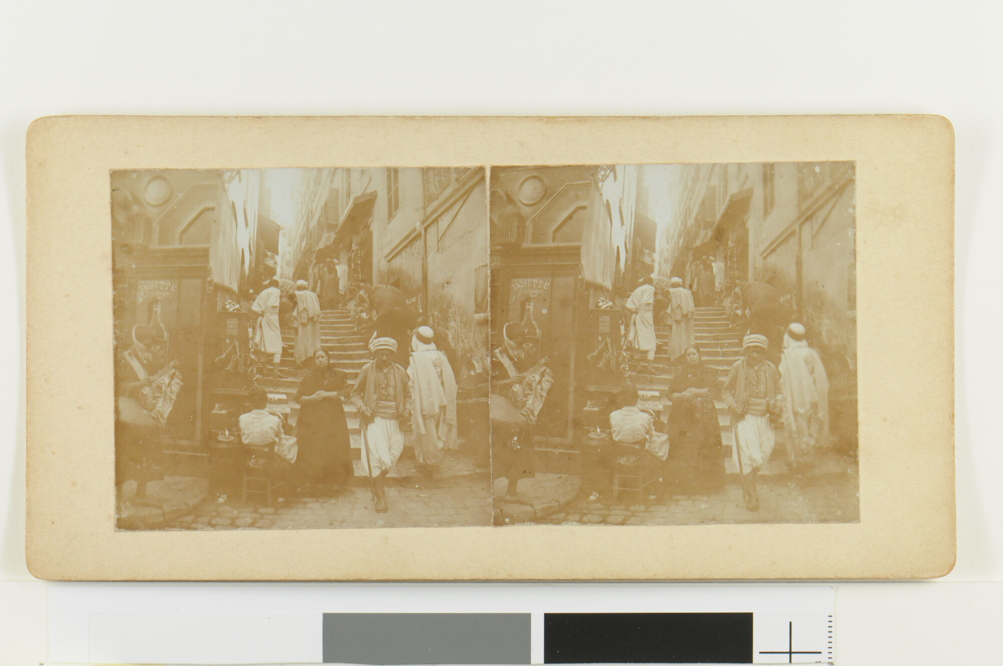 RS.0713(15); Straatbeeld van de Moorse wijk in Algiers; foto