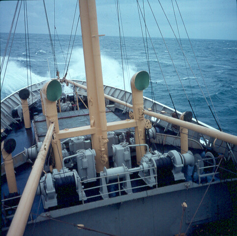 S.9100(1834); Harde wind op Noordzee; diapositief