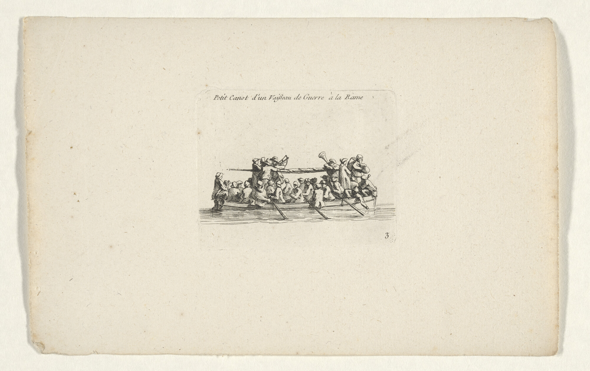 A.0132(02)12-15; Uit de serie 'Diverses manoeuvres des V.aux', Cahier VIII, nummer 3; prent