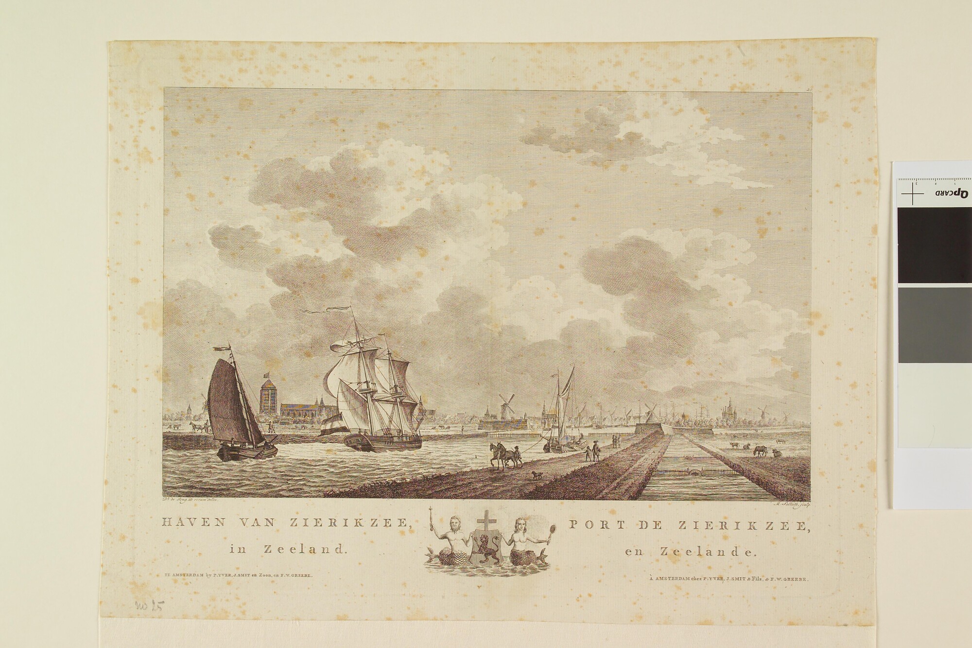 A.0149(0736); De haven van Zierikzee in Zeeland; prent