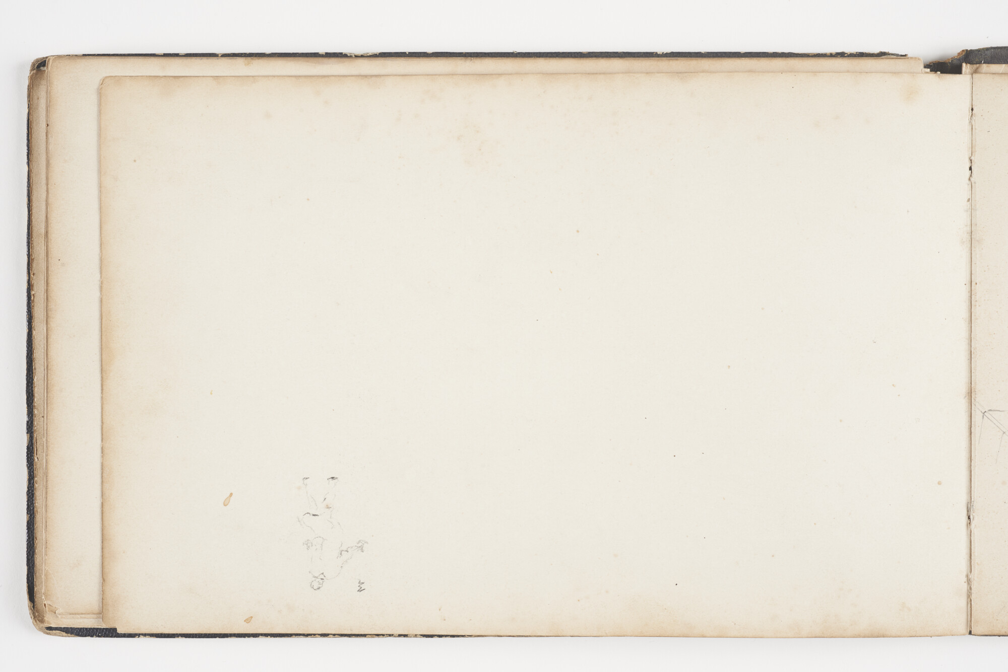 A.2019(01); Schetsboek met studies van binnenvaartschepen en zeeschepen; schetsboek