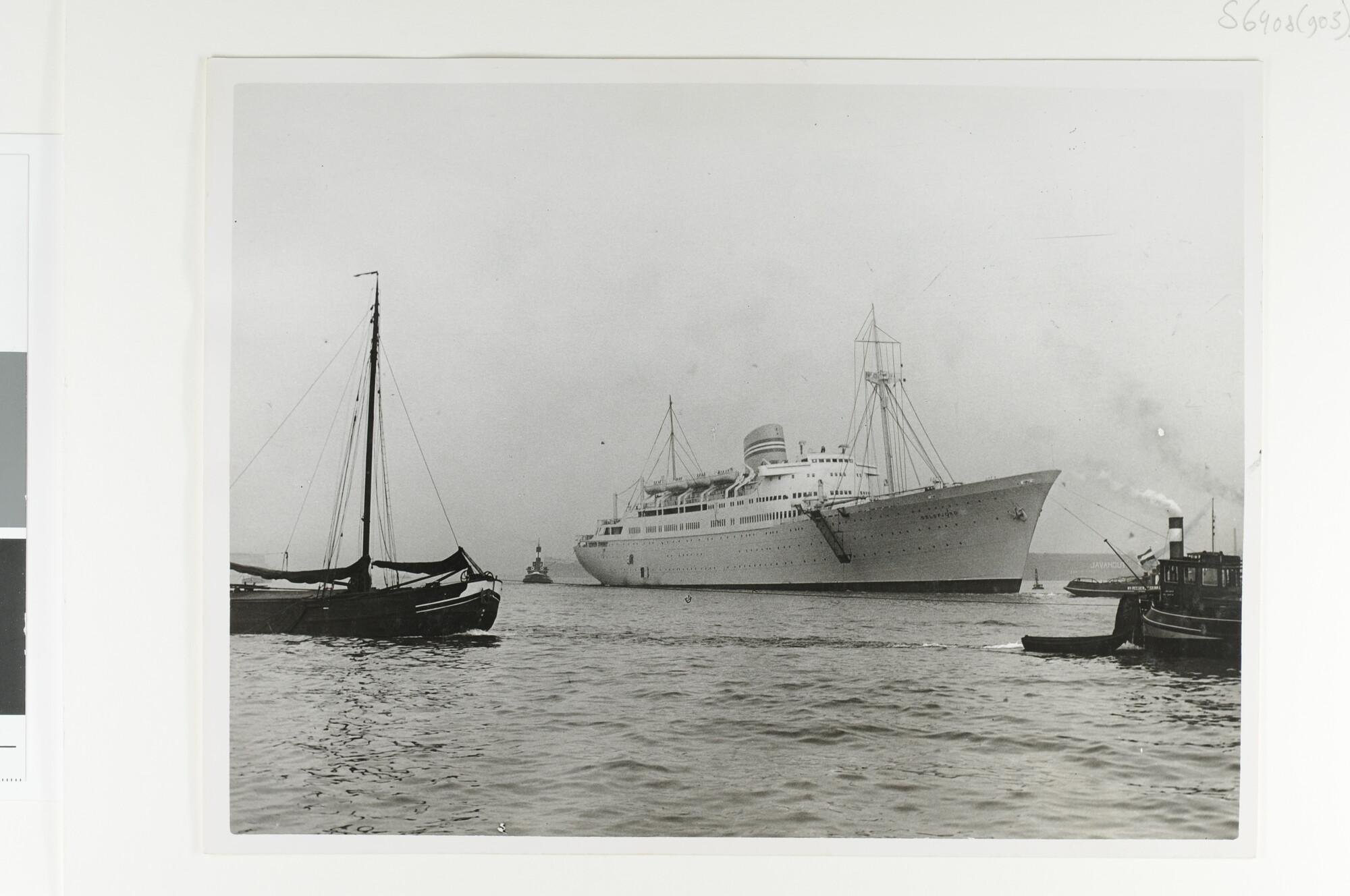 S.6408(0903); Het Noorse passagiersschip ms. 'Oslofjord' van de Norske Amerikalinje; foto
