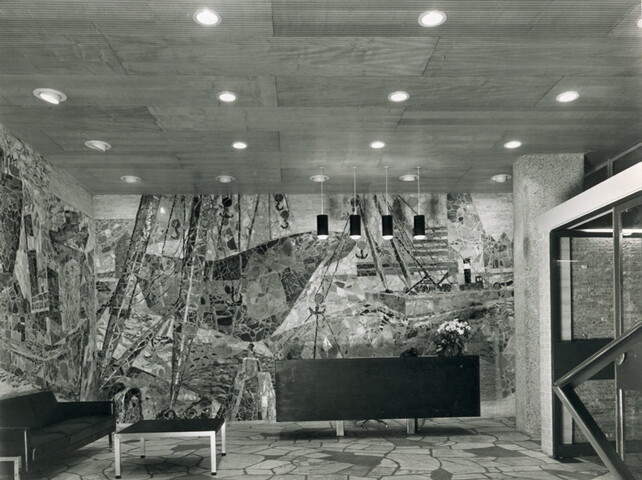 2001.1720; Interieur van het hoofdkantoor van Reederij v/h Gebroeders Goedkoop aan de Westerdoksdijk 40 te Amsterdam; foto