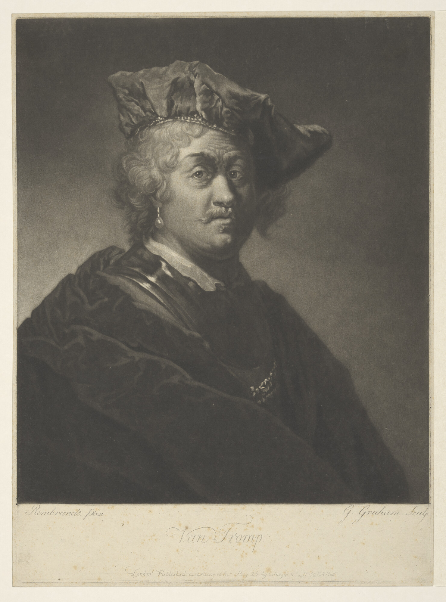 A.0997; Portret blijkens het onderschrift van 'Van Tromp'; prent