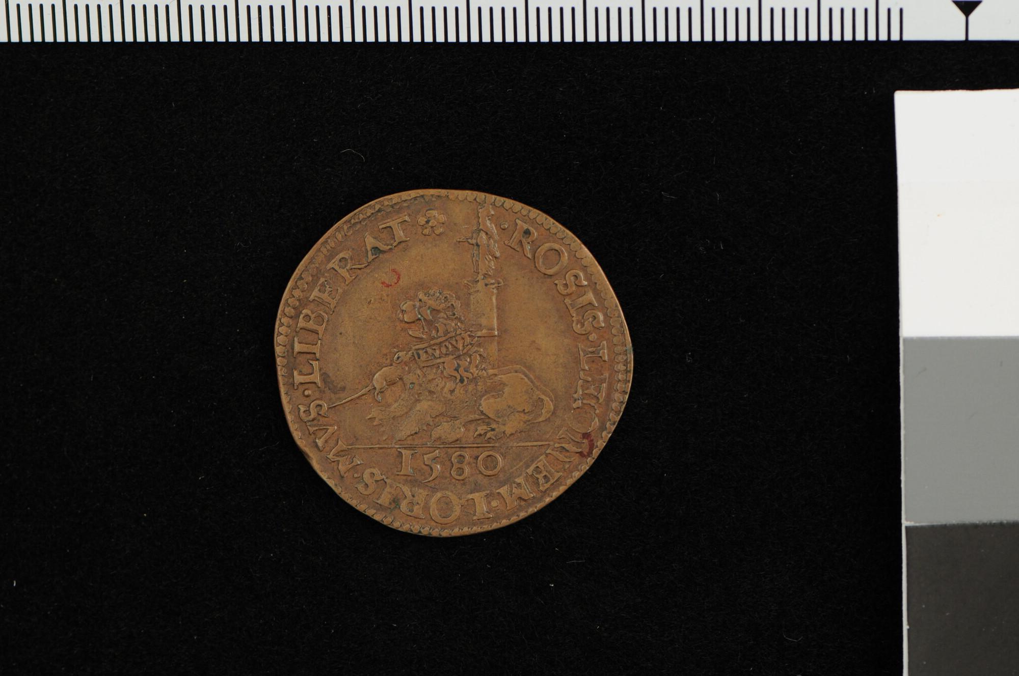 S.0895(04); Rekenpenning op de mislukte vredesonderhandelingen te Keulen, 1580; jeton