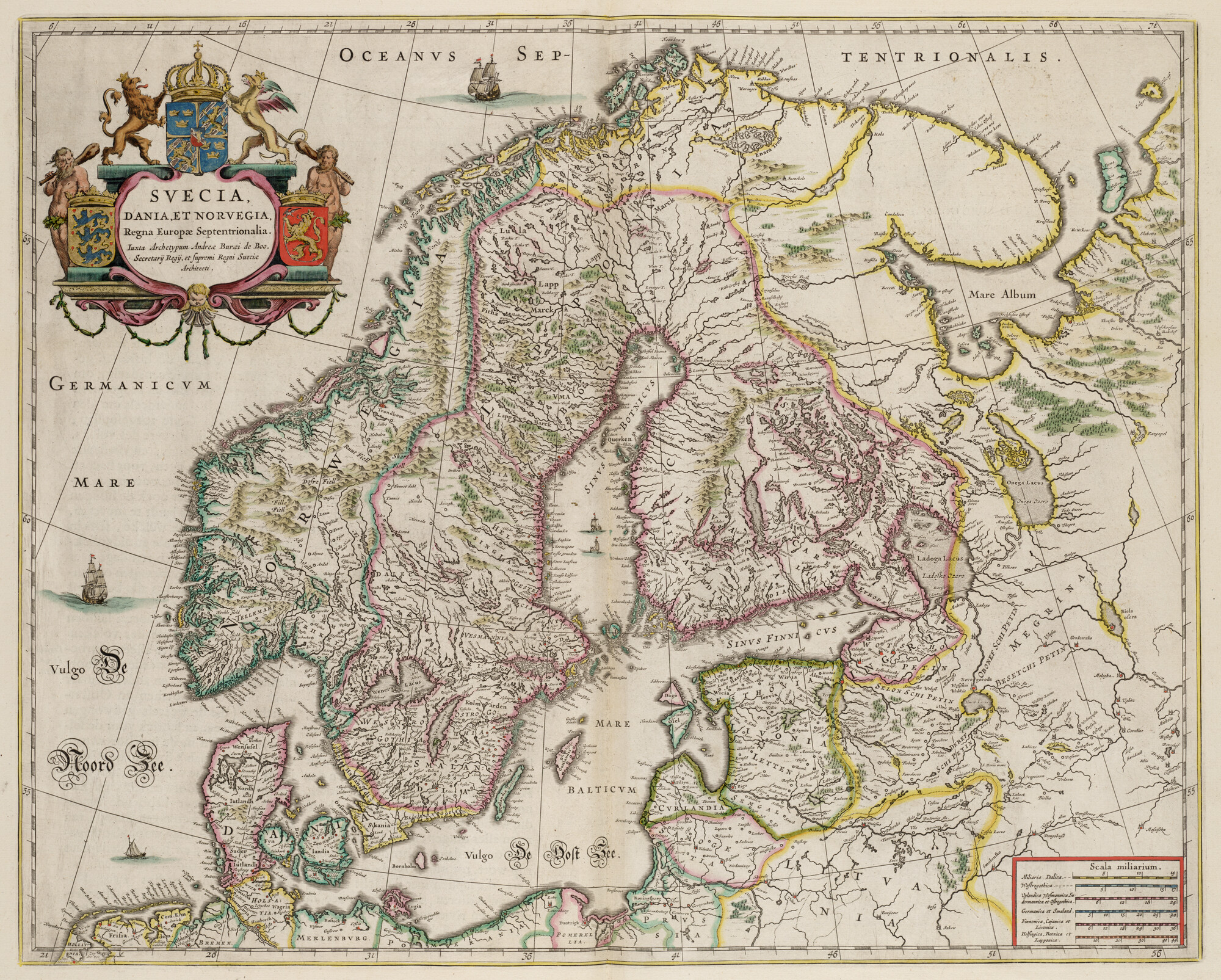 S.1034(01) [kaart 016]; Kaart van Scandinavië; landkaart