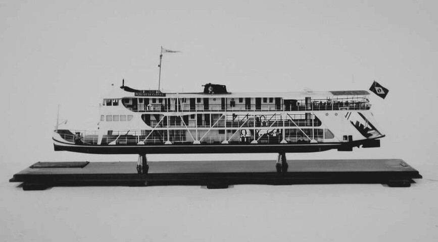A.5031(a); Model van de Braziliaanse hekwieler Placido de Castro; scheepsmodel