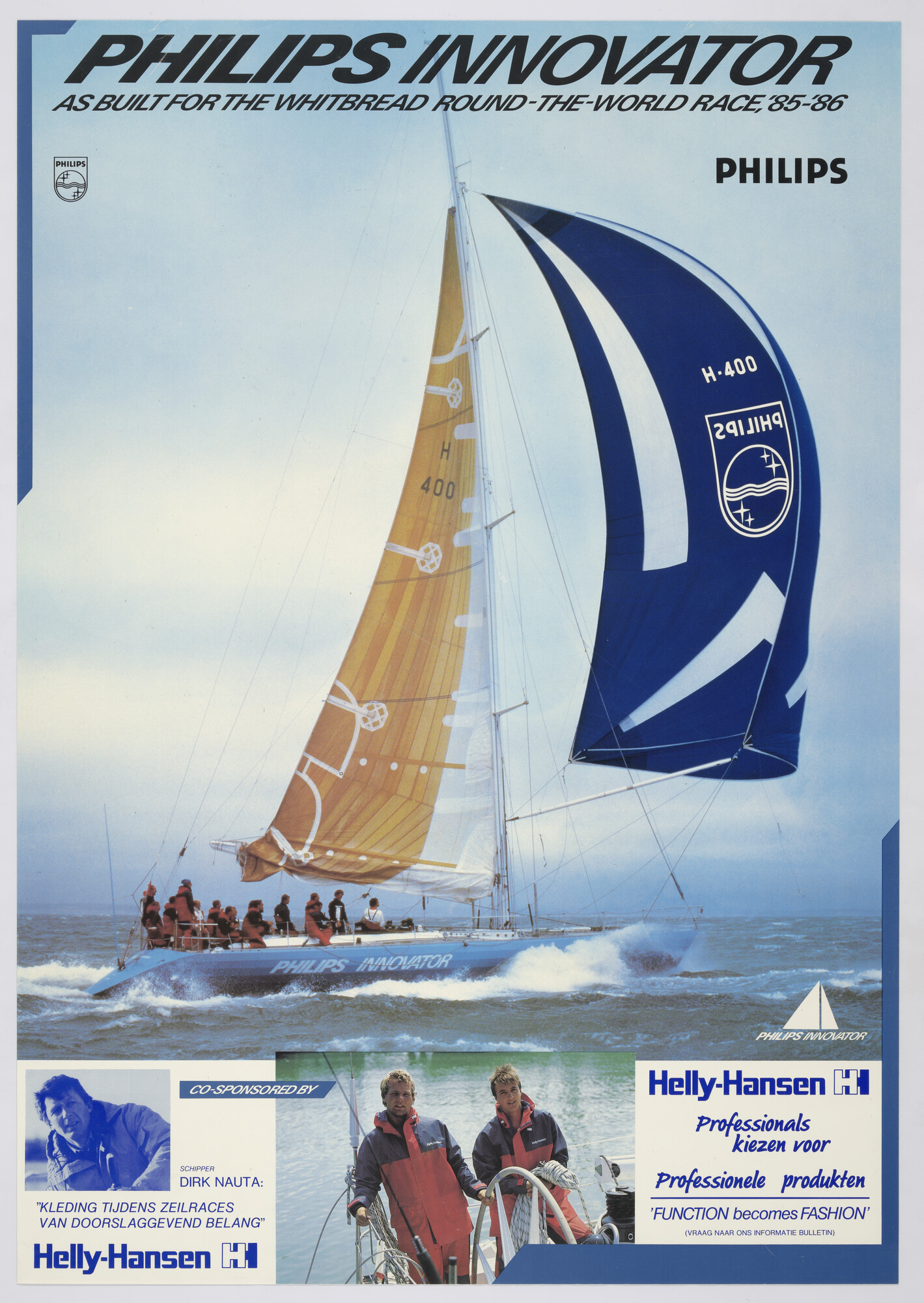 1989.0738; Affiche van de Whitbread Round The World Race, 1985 - 1986; affiche