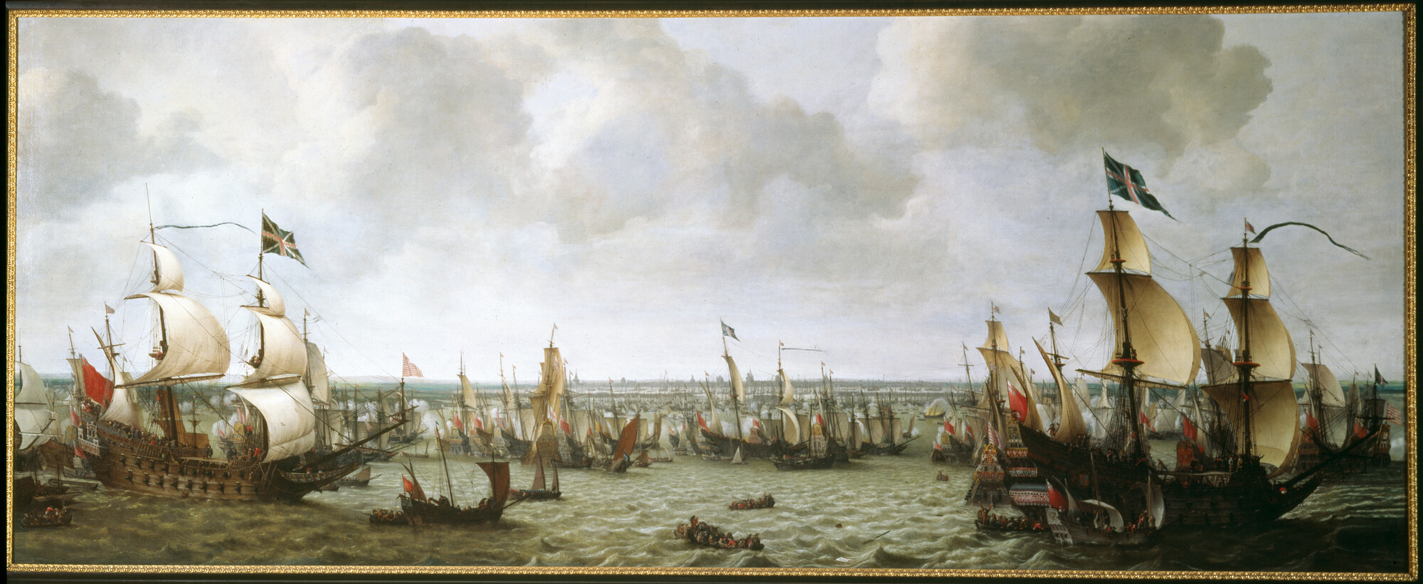 1991.0204; De mislukte poging van de Engelse vloot tot ontzet van La Rochelle in 1628; schilderij