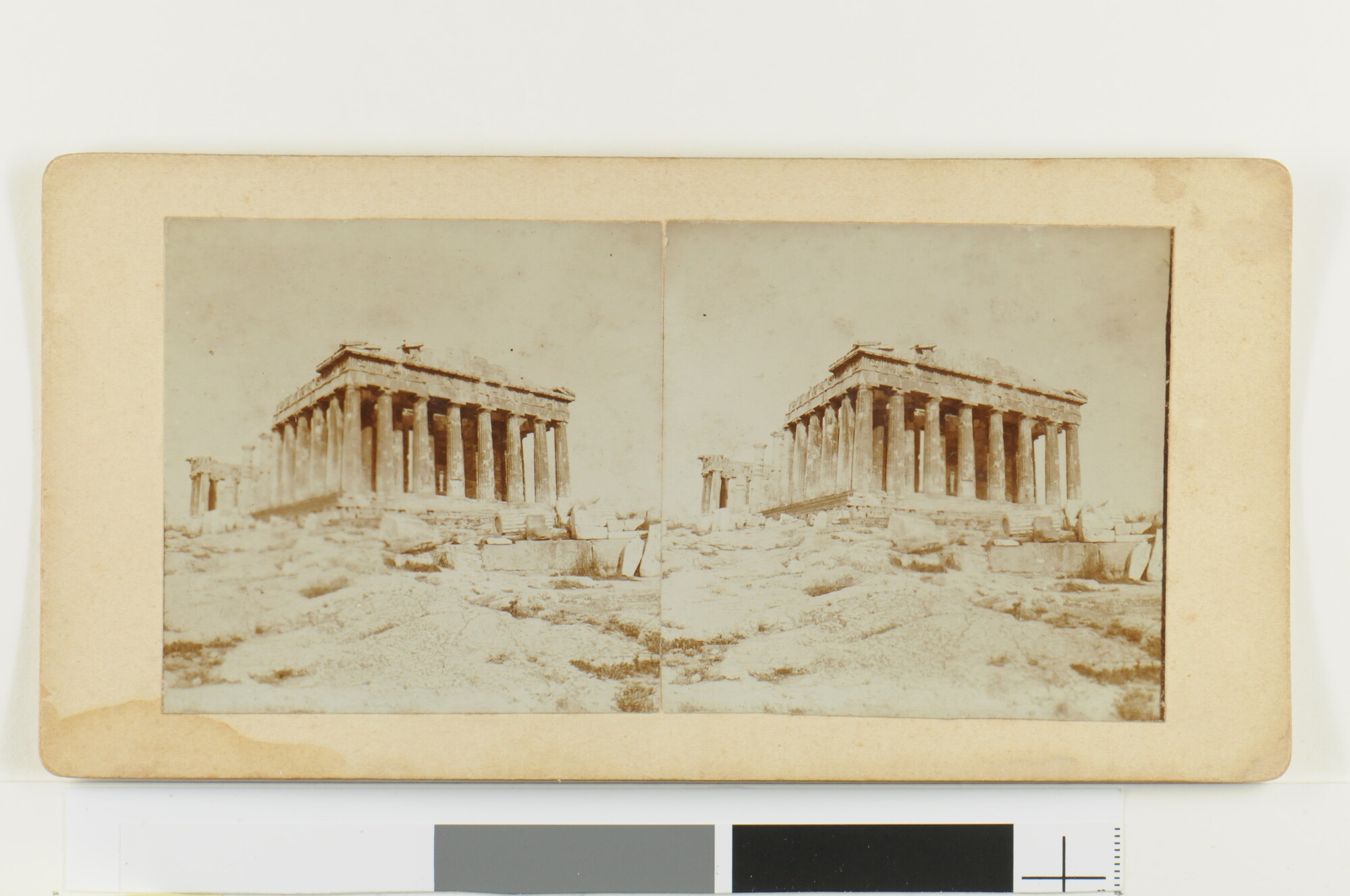 RS.0713(06); Gezicht op het Parthenon in Athene; foto