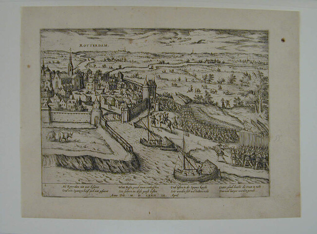A.0145(027)118; Bossu woedt in Rotterdam, 9 april 1572; prent