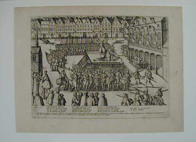 A.0145(027)193; Raadsheer Gosson te Atrecht onthoofd, 20 oktober 1578; prent