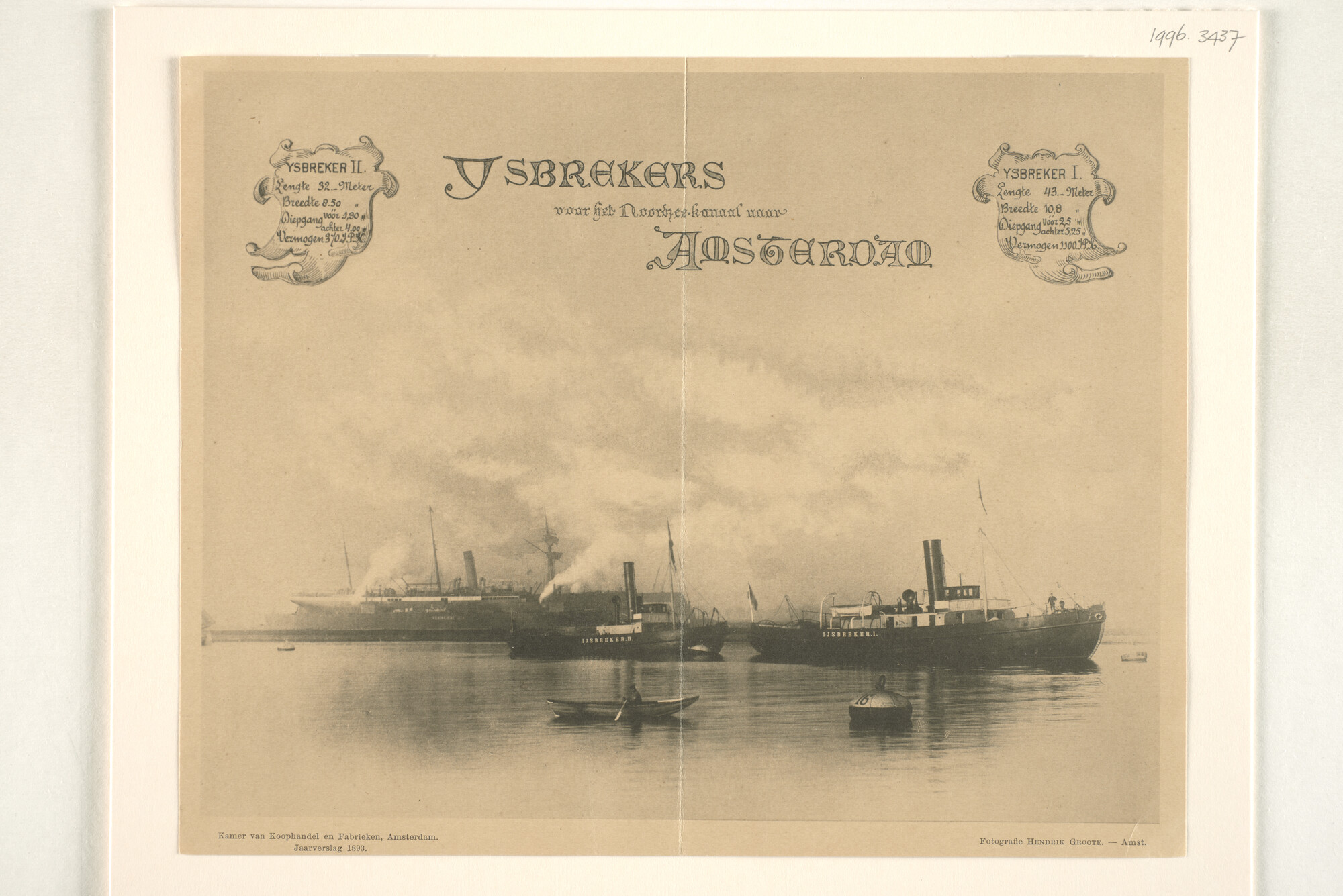 1996.3437; Fotolithografie uit het Jaarverslag van de Kamer van Koophandel Amsterdam [...]; foto