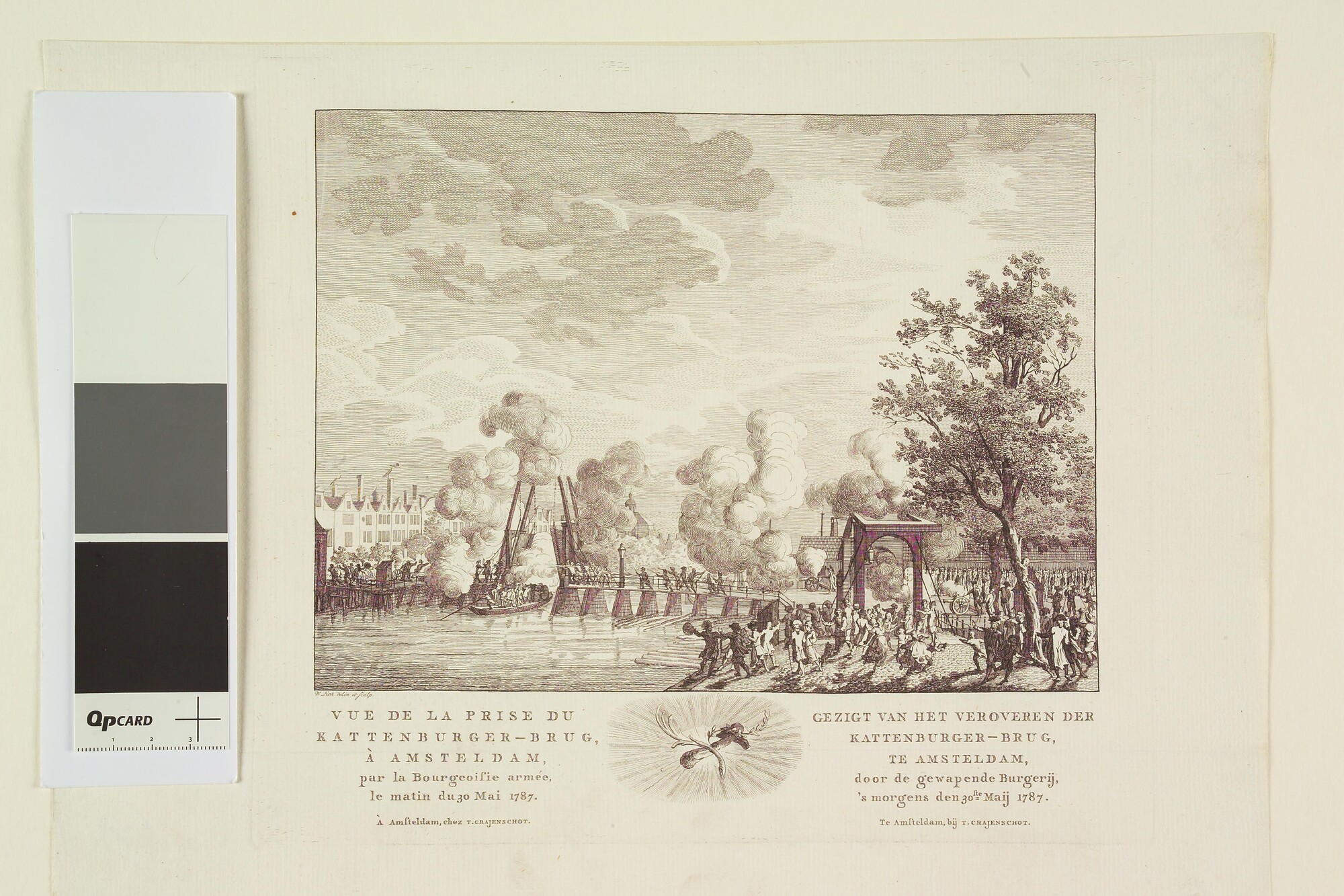 A.5354(07); De beschieting van Kattenburg op 30 mei 1787; prent